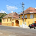 Typical rural landscape and peasant houses in VÃÆrd,Wierd, Viert, Transylvania, Romania